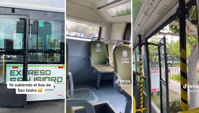 Peruano sube a bus de San Isidro, pero queda sorprendido por no pagar pasaje: 'Parece primer mundo' | VIDEO