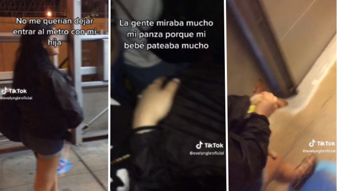 Finge embarazo para subir al Metropolitano y trabajador queda en shock: 'Dios Mio, parió un perro' | VIDEO