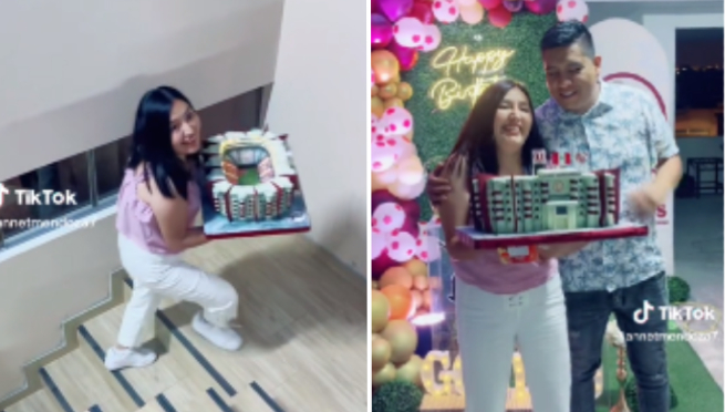 Joven impresiona a su pareja con torta del Estadio Monumental de la 'U' por su cumpleaños | VIDEO