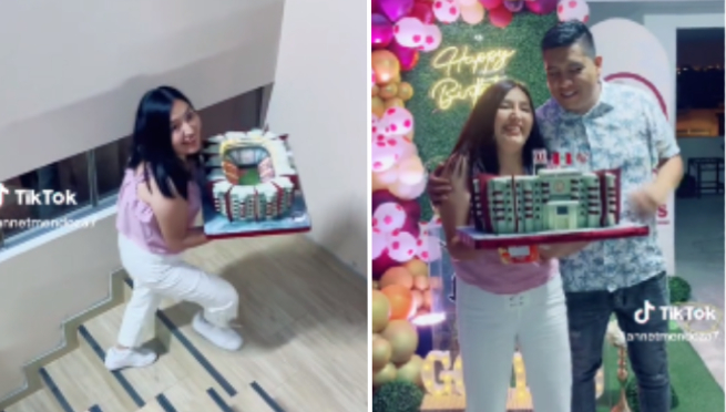 Joven impresiona a su pareja con torta del Estadio Monumental de la 