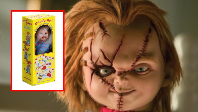 Chucky gigante se vende por exorbitante precio en Saga Falabella: 