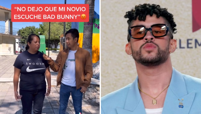 Mujer le prohibió a su novio escuchar a Bad Bunny porque lo incita a ser infiel | VIDEO