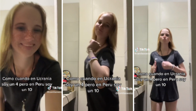 Ucraniana causa furor por revelación: 'Cuando en Ucrania soy un 4, pero en Perú soy un 10' | VIDEO