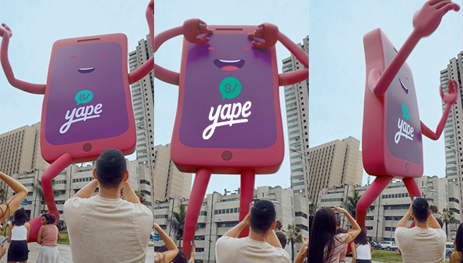Yape deslumbra a Lima con una sorpresa gigante durante su campaña 'Más de lo que te Imaginas'