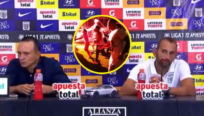 Jugadores de la “U” cantaron “El apagón” en conferencia de Alianza Lima e incomodaron a Hernán Barcos