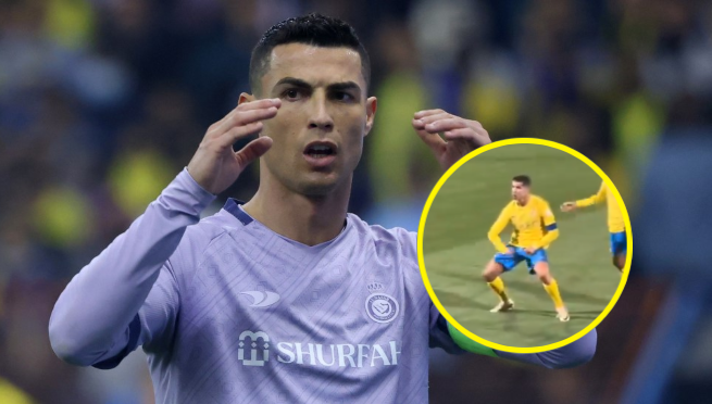 Cristiano Ronaldo es suspendido por sus gestos obscenos cuando le gritaron “Messi, Messi”