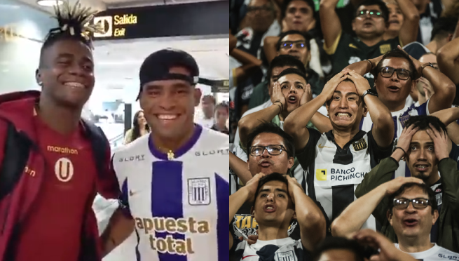 Hincha de Alianza Lima pide foto a jugadores de la ‘U’ y se emociona