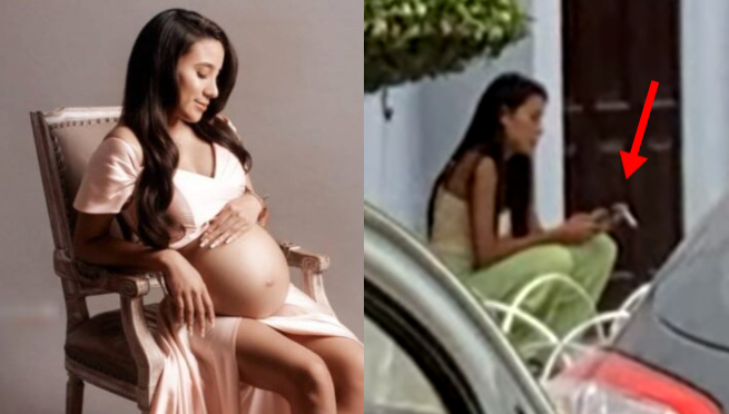 Samahara Lobatón es captada fumando pese a estar embarazada