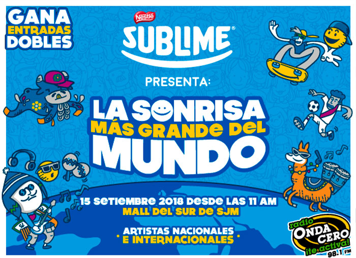Gana entradas dobles para la Sonrisa Más Grande Del Mundo