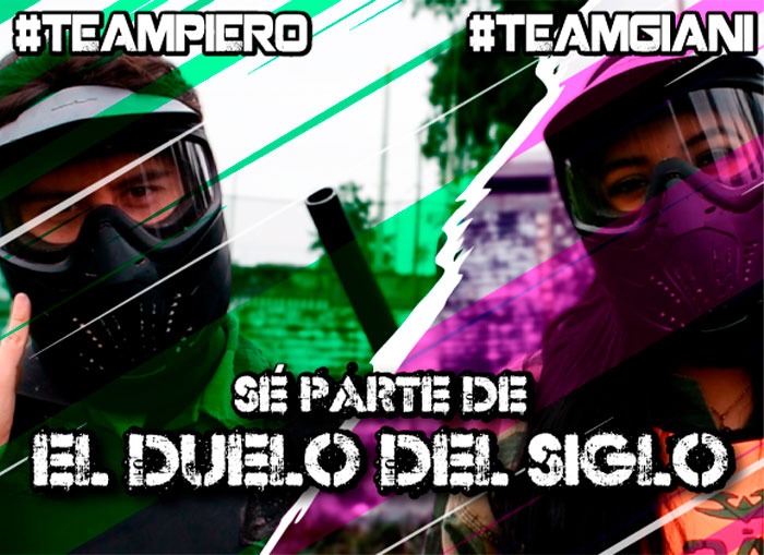 Team Giani vs Team Piero: Participa en ‘El Duelo del Siglo’ – Paintball