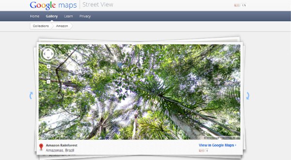 Explorar el Amazonas usando Google Maps