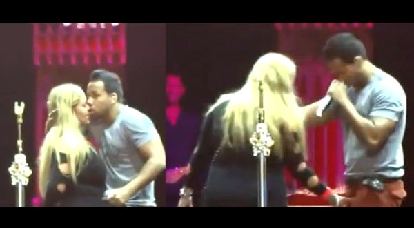 Video: Romeo Santos es sorprendido por fanática