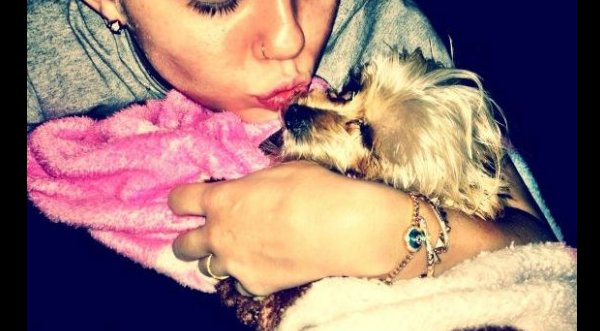 Miley Cyrus deprimida por la muerte de su mascota