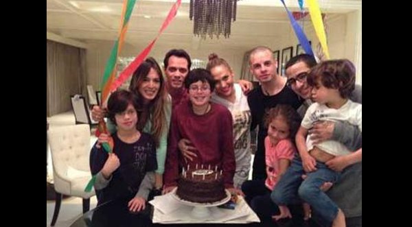 Foto: Jennifer Lopez, Casper Smart y Marc Anthony juntos