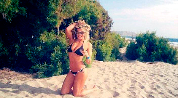 Alejandra Baigorria en playas del norte sin Mario Hart