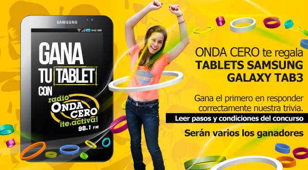 GANA TU TABLET CON ONDA CERO