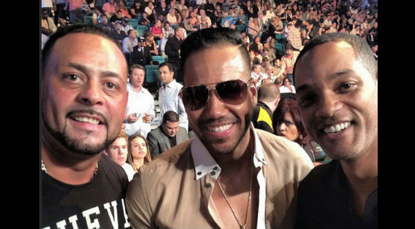 Romeo Santos y Will Smith se encontraron en Las Vegas