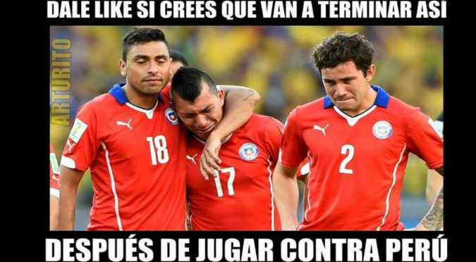 ¡Jajaja!¡Mira los creativos memes del Perú vs. Chile! – FOTOS