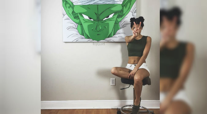 ¡Sexy Dragon Ball! Bella fan de la serie causa furor con sus pinturas – FOTOS