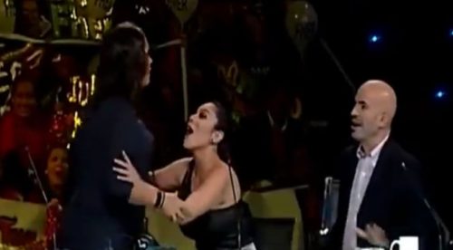 ¡Uyuyuy! Katia Palma enfureció y trató de agredir a Ricardo Morán (VIDEO)