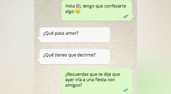 ¿Qué le dirías? Chico confiesa a su novia que le mintió y salió con su ex