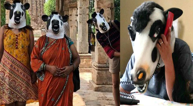 Viral: ¿Por qué en la India usan máscaras de vacas?
