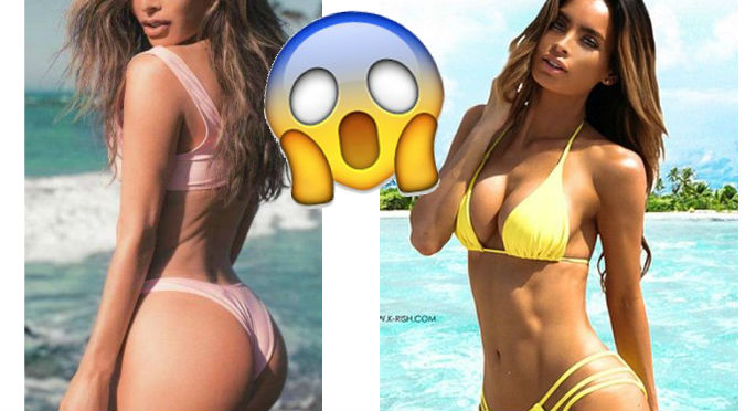 ¡Modelo embarazada deja en shock a todos por la  forma de su barriga! ( FOTOS)