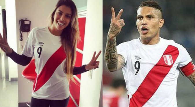 ¿Alondra García Miró vistió de nuevo la camiseta de Paolo Guerrero?