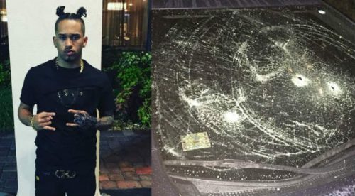 ¿Bryant Myers se descontroló y destrozó auto de su ‘amigo’? (FOTOS)