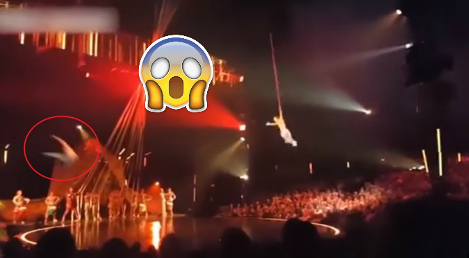 YouTube: Acróbata de Cirque du Soleil pierde la vida en pleno show