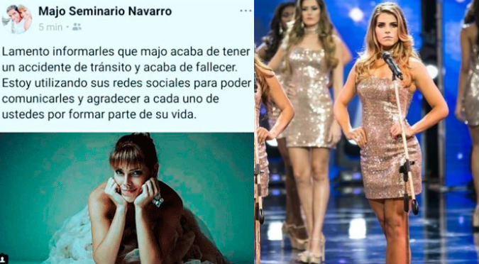 Anuncian el fallecimiento de candidata al Miss Perú, pero esta es la verdad