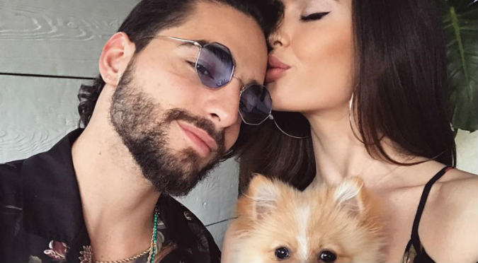 Maluma y Natalia se roban todas las miradas con romántico beso