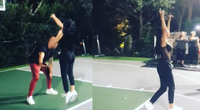 Becky G juega basket y causa furor en Instagram (VIDEO)