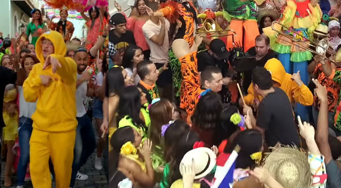 Bad Bunny y Jimmy Fallon llevaron alegría a las calles de Puerto Rico (VIDEO)