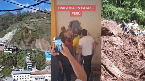 El preciso instante en que una señora grita de horror al ver el derrumbe | VIDEO