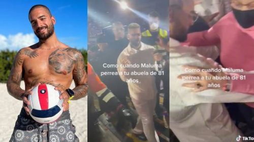 Maluma es captado perreando con abuelita de 81 años | VIDEO