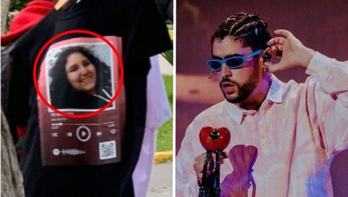 Bad Bunny: Venden polos con el rostro de Pamela Cabanillas afuera del concierto y se vuelve un «boom» | VIDEO
