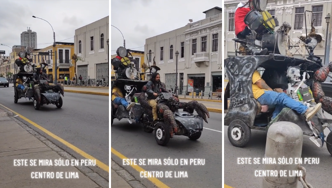 Peruano modifica su mototaxi al estilo ‘Mad Max’ y se vuelve viral: “Furia en la Vía Expresa”