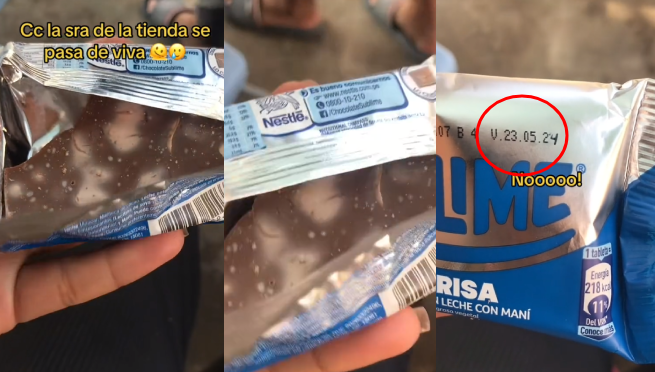 Compra chocolate en una bodega y le cambian la fecha de vencimiento: “Chocolate marmoleado”