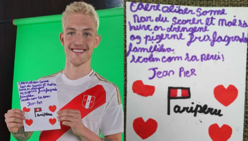Oliver Sonne recibió carta de niño de Ventanilla y le responde: “La pondré en mi escritorio para verla todos los días”