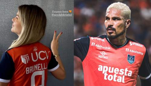 Brunella Horna apoyó a Paolo Guerrero en su debut: “Estamos listos»