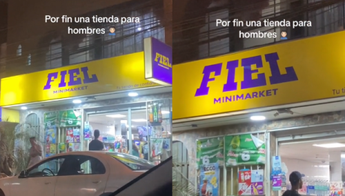 Peruano abre su minimarket “Fiel” y usuarios reaccionan en TikTok: “En honor a Christian Domínguez”