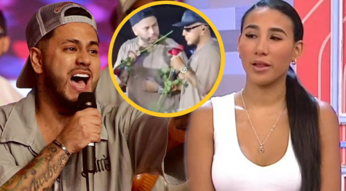 Bryan Torres recibe flores y se las regala a su amigo… ¿para evitar problemas con Samahara Lobatón?
