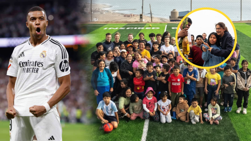 Mamá de Kylian Mbappé aterrizó en Ancón para supervisar obras de su fundación