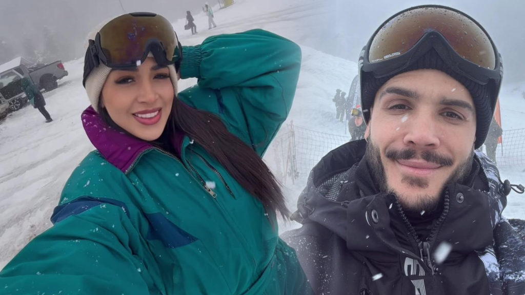 Onelia Molina y Mario Irivarren más juntos que nunca en la nieve