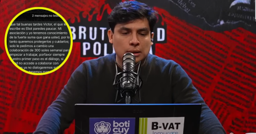 ¡Extorsionan a Curwen! Streamer y periodista denunció amenazas hacia él y su madre