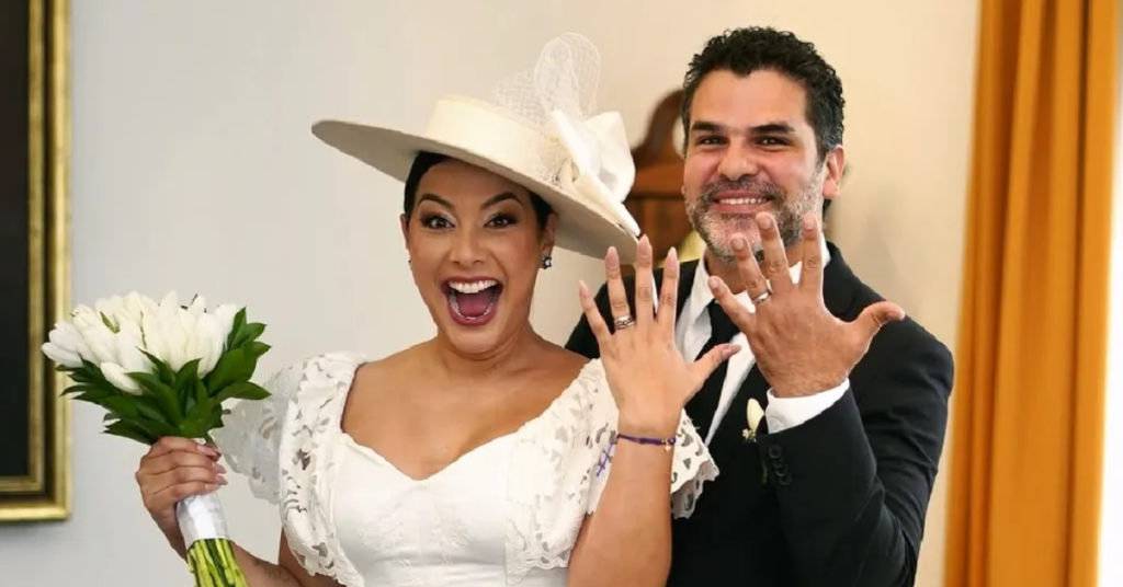 ¡Oficialmente esposos! Natalia Salas y Sergio Coloma celebraron su matrimonio