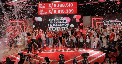 Teletón 2026 supera la meta y alcanza una recaudación de S/ 9,815,389